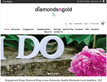 Tablet Screenshot of diamondsngold.co.nz